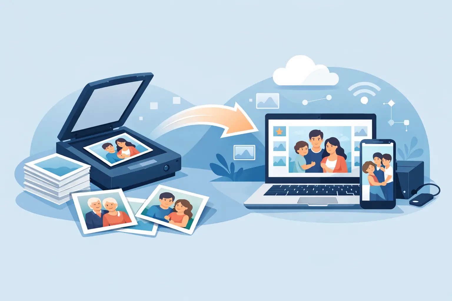 How to Digitize Printed Family Photos